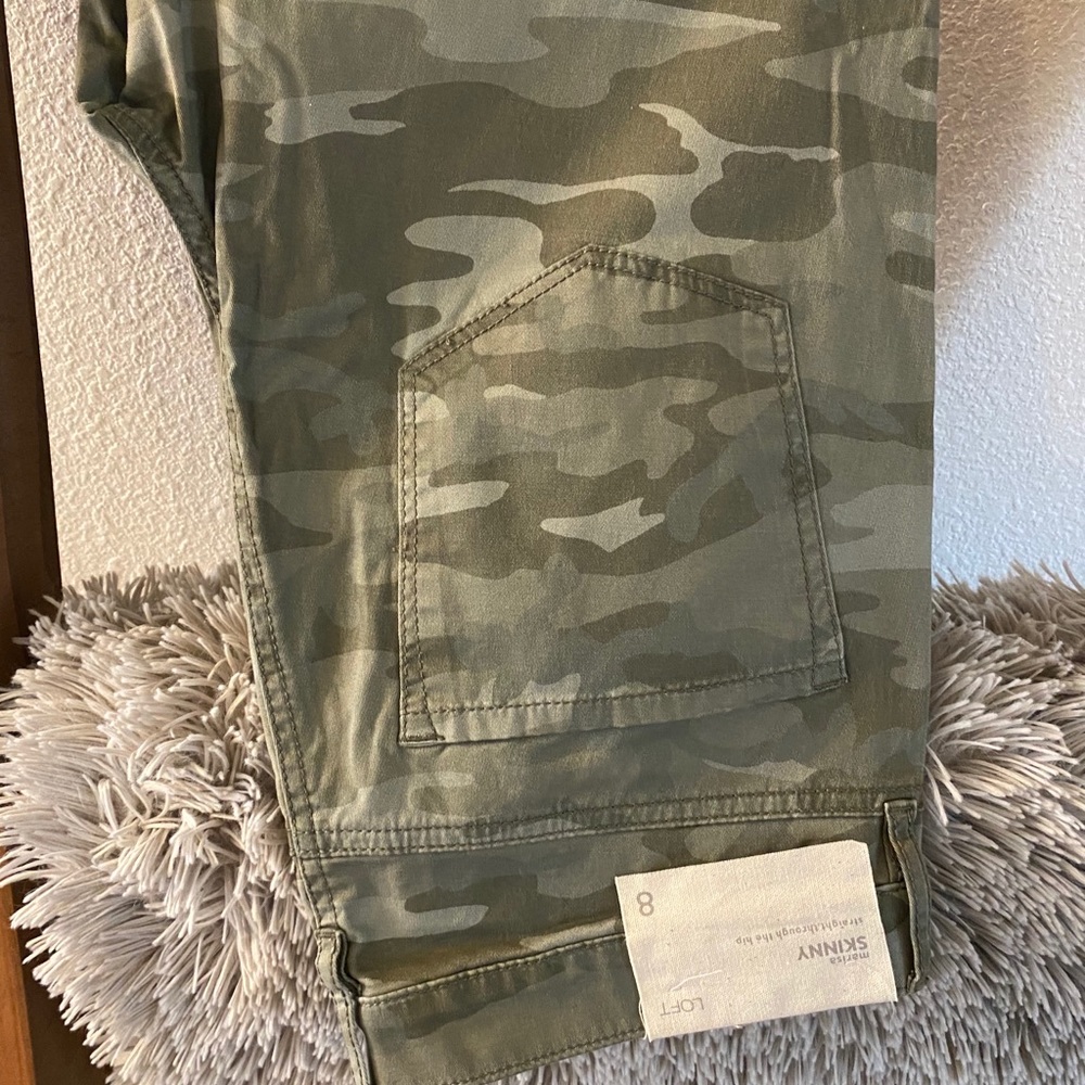 NWT loft camo skinny jeans